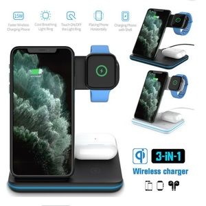 WIRELESS CHARGER 3IN1 15 W FAST Charge for all Qi enable phone